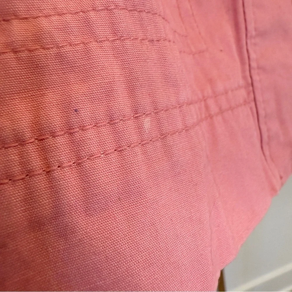 GAP Kids Girls Pink Utility Jacket XL 12-13 Years Mid-Length Casual Cotton